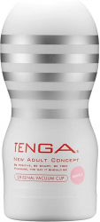 Masturbator ORIGINAL VACUUM CUP GENTLE Tenga Transparent lungime 15.5 cm forma normala 