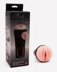 Masturbator Pink Pussy Voluptas culoarea Pielii lungime 23 cm forma vagin cu vibratii 