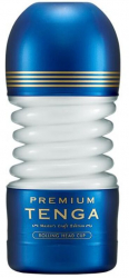 Masturbator PREMIUM ROLLING HEAD CUP Tenga Albastru - Galben lungime 15.5 cm forma normala 