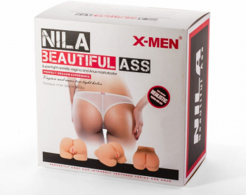 Masturbator X-Men Nila Beautiful Ass X-Men culoarea Pielii lungime 25 cm forma anus - vagin 