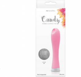 Vibrator Luxe Candy Voluptas punctul G lungime 13 cm grosime 2.4 cm 