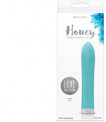 Vibrator Luxe Honey Turquoise Voluptas punctul G lungime 13 cm grosime 2.6 cm 