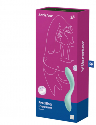 Vibrator Rrrolling Pleasure mint Satisfyer punctul G lungime 22 cm grosime 4 cm 