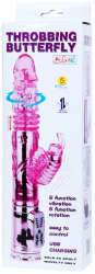 Vibrator Throbbing Butterfly Voluptas stimulare clitoris - punctul G - telecomanda lungime 14.5 cm grosime 4 cm 