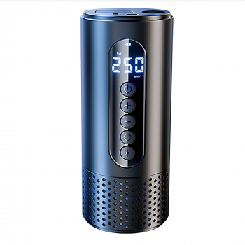 Compresor auto portabil SpectrumPoint R baterie 4500 mAh lanterna afisaj led oprire automata 25L/min USB 0.65 Kg negru 