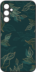 Husa BestCase Slim Glassy Comp Cu Samsung Galaxy A04s Green Feathers HD Colors Protectie camera G 1165 
