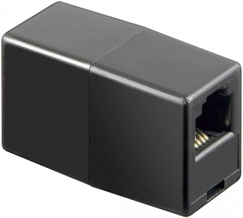 Adaptor 1xRJ11 mama 1xRJ11 mama negru 