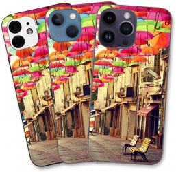 Husa Apple iPhone X Silicon Gel Tpu Model Strada Umbrele Colorate 