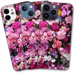 Husa Apple iPhone 13 Pro Silicon Gel Tpu Model Trandafiri Roz 