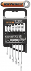 Set chei combinate - fix inelar cu clichet 6 piese 8 10 13 14 15 17 mm 