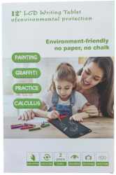 Tableta grafica LCD pentru copii scris si desenat 12 inch 