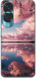 Husa Honor 90 Lite 5G Silicon Gel Tpu Model Pink Clouds 