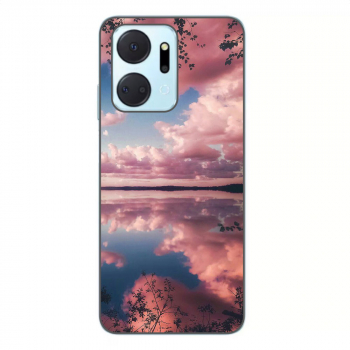 Husa Honor X7a Silicon Gel Tpu Model Pink Clouds 
