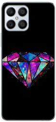Husa Honor X8 Silicon Gel Tpu Model Diamond Black 