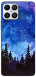 Husa Honor X8 Silicon Gel Tpu Model Night Forest 
