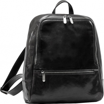 Rucsac dama din piele naturala vachetta negru DR135 