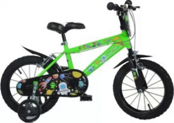 Bicicleta MTB 16 Cosmos verde fluorescent baieti 