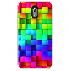 Husa Nokia 3.1 2018 Silicon Gel Tpu Model Colorful Cubes 