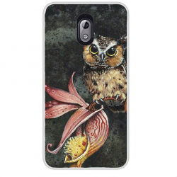 Husa Nokia 3.1 2018 Silicon Gel Tpu Model Owl Painted 