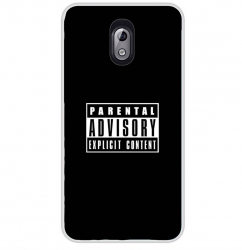 Husa Nokia 3.1 2018 Silicon Gel Tpu Model Parental Advisory 