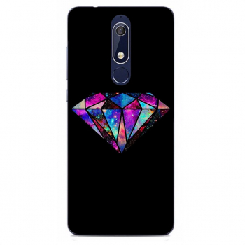 Husa Nokia 5.1 2018 Silicon Gel Tpu Model Diamond Black 