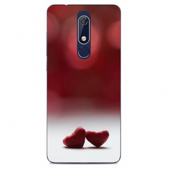 Husa Nokia 5.1 2018 Silicon Gel Tpu Model Little Hearts 