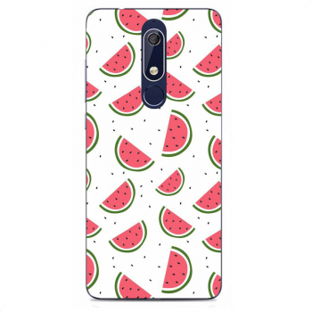 Husa Nokia 5.1 2018 Silicon Gel Tpu Model Watermelons Pattern 