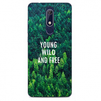 Husa Nokia 5.1 2018 Silicon Gel Tpu Model Wild and Free 
