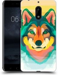 Husa Nokia 6 Silicon Gel Tpu Model Desen Lup 