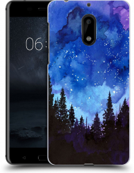 Husa Nokia 6 Silicon Gel Tpu Model Night Forest 