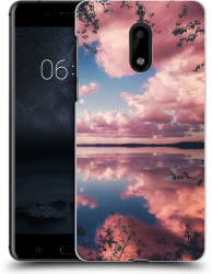 Husa Nokia 6 Silicon Gel Tpu Model Pink Clouds 