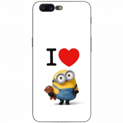 Husa OnePlus 5 Silicon Gel Tpu Model I Love Minions 