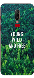 Husa OnePlus 6 Silicon Gel Tpu Model Wild and Free 