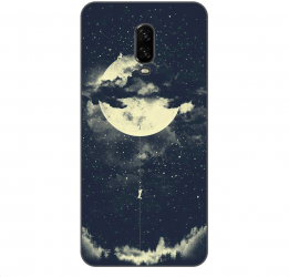 Husa OnePlus 6T Silicon Gel Tpu Model Moon Climbing 