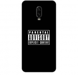 Husa OnePlus 6T Silicon Gel Tpu Model Parental Advisory 