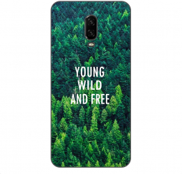 Husa OnePlus 6T Silicon Gel Tpu Model Wild and Free 
