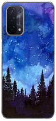 Husa Oppo A54 5G si A74 5G Silicon Gel Tpu Model Night Forest 