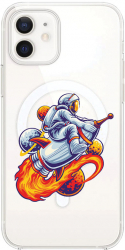 Husa BestCase comp Cu Apple iPhone 12 Mini Astronaut SLIM 1.5MM MagSafe comp Anti Shock MAS 830 