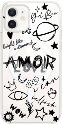 Husa BestCase comp Cu Apple iPhone 12 Mini Goth Love SLIM 1.5MM MagSafe comp Anti Shock MAS 984 