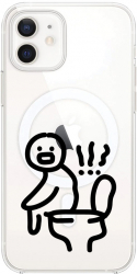 Husa BestCase comp Cu Apple iPhone 12 Mini Pooping SLIM 1.5MM MagSafe comp Anti Shock MAS 981 