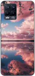 Husa Realme 8 Pro Silicon Gel Tpu Model Pink Clouds