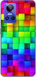 Husa Realme GT NEO 3 5G Silicon Gel Tpu Model Colorful Cubes 