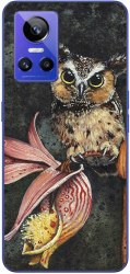 Husa Realme GT NEO 3 5G Silicon Gel Tpu Model Owl Painted 