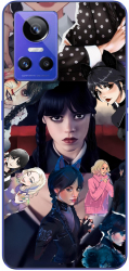 Husa Realme GT NEO 3 5G Silicon Gel Tpu Model Wednesday Addams Colaj Scene Film 