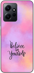 Xiaomi Redmi Note 12 4G Silicon Gel Tpu Model Belive in Yourself 