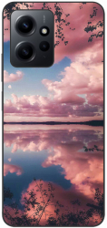 Xiaomi Redmi Note 12 4G Silicon Gel Tpu Model Pink Clouds 