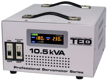 Stabilizator de tensiune automat 10.5KVA / 6000W 130-260V servomotor Afisaj LED 