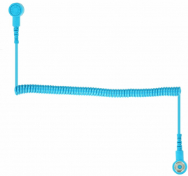 Cablu de bobina Premium albastru cu 10mm Snap ambele capete. 1 8 m lungime L6587 