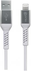 Cablu de incarcare si sincronizare USB A la Lightning cu certificare MFi de 2 m L234 Alb 