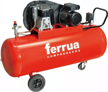 Compresor de aer FB28B-200 CM3 FERRUA debit aer aspirat 330 l/min capacitate butelie 200 L presiune 10bar 230V 
